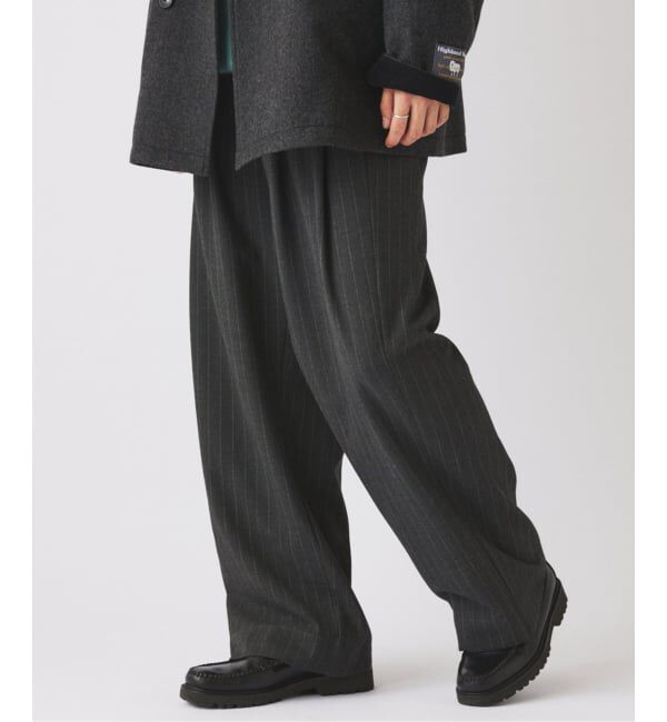 JOURNAL STANDARD relume「ヒールカット ルーズ ストライプ スラックス」|スラックス|