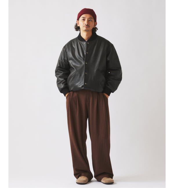 JOURNAL STANDARD relume「ヒールカット ルーズ ストライプ スラックス」|スラックス|