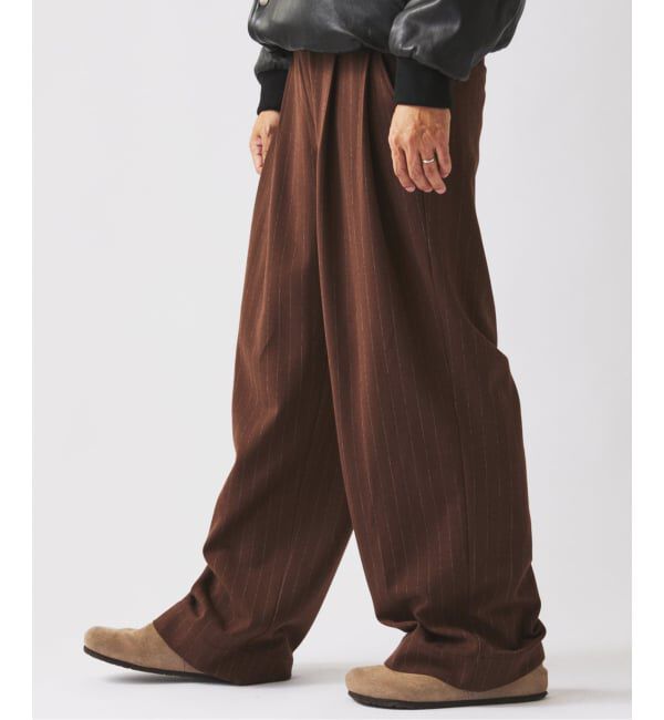 JOURNAL STANDARD relume「ヒールカット ルーズ ストライプ スラックス」|スラックス|