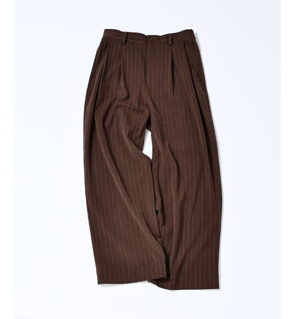 JOURNAL STANDARD relume「ヒールカット ルーズ ストライプ スラックス」|スラックス|