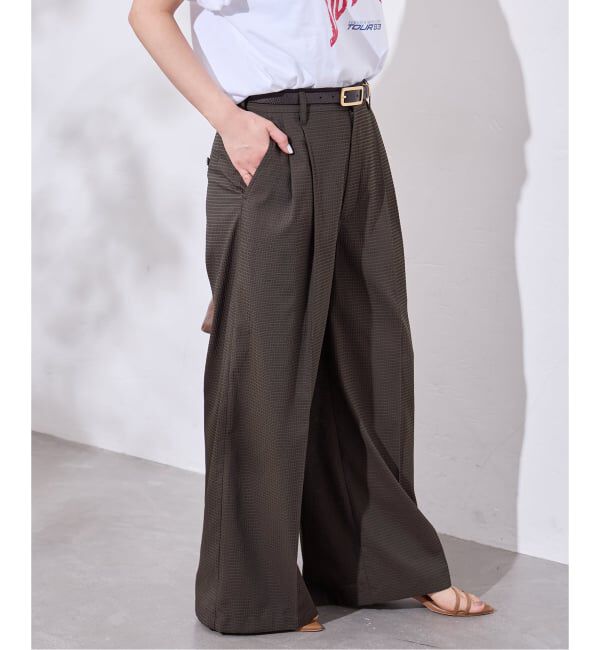 JOURNAL STANDARD「ドットエアーサッカーワイドパンツ」|その他|