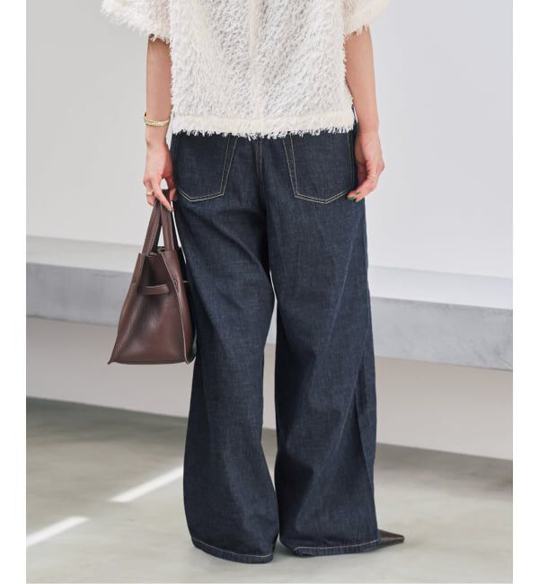 Spick and Span「《予約》5 1/2 DEEP RISELOOSE DENIM」|デニム|