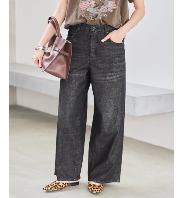 Spick and Span「《予約》5 1/2 DEEP RISELOOSE DENIM」|デニム|