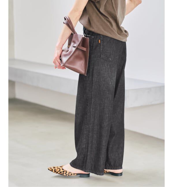 Spick and Span「《予約》5 1/2 DEEP RISELOOSE DENIM」|デニム|