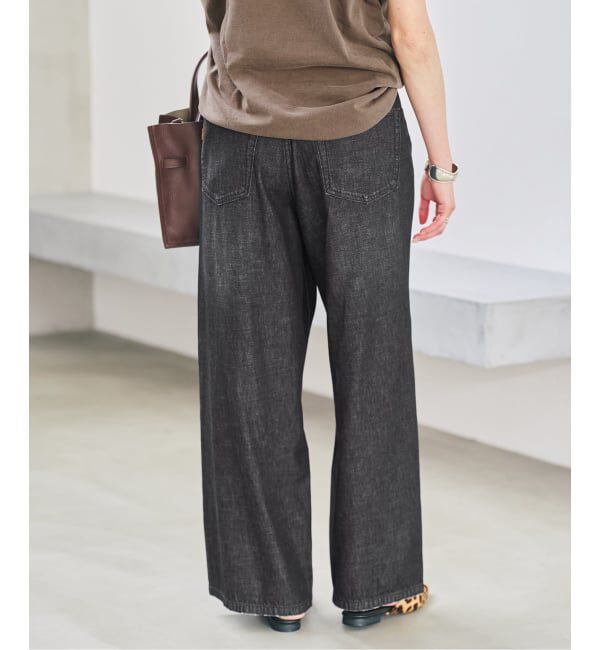 Spick and Span「《予約》5 1/2 DEEP RISELOOSE DENIM」|デニム|