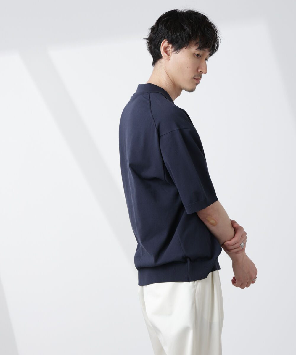  「コットン/ソロナ プレーティング 半袖ニットポロシャツ」|Tシャツ・カットソー|