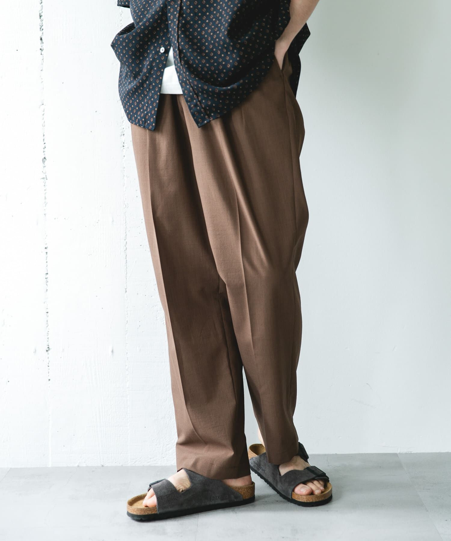 URBAN RESEARCH DOORS「『イージーケア/速乾/UVカット』クイックドライ 2タック ワイドトラウザー」|その他|