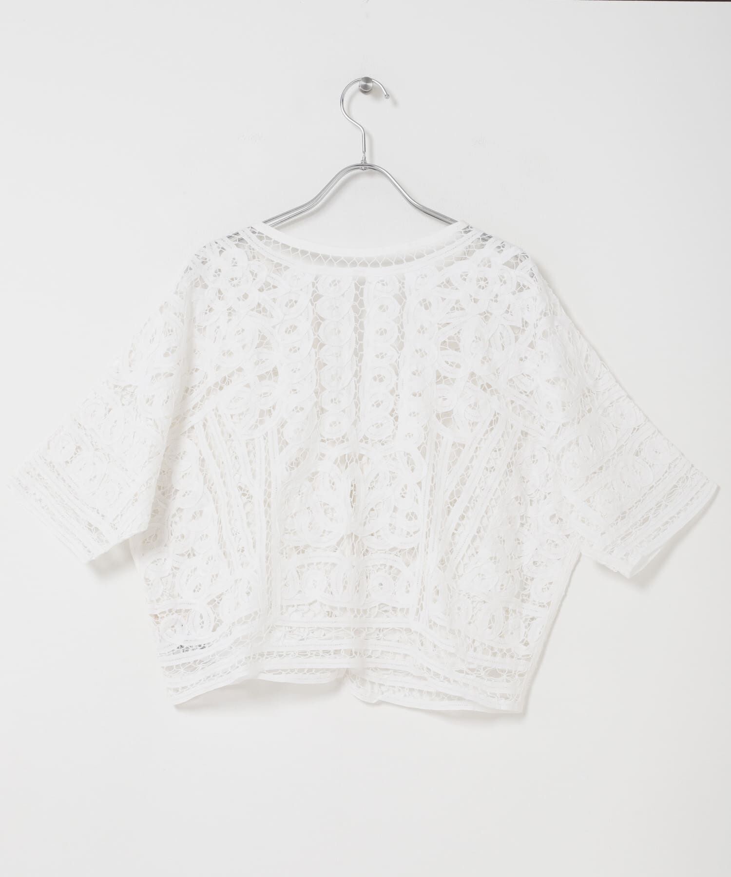 URBAN RESEARCH DOORS「Batten Lace Cotton Blouse」|シャツ・ブラウス|