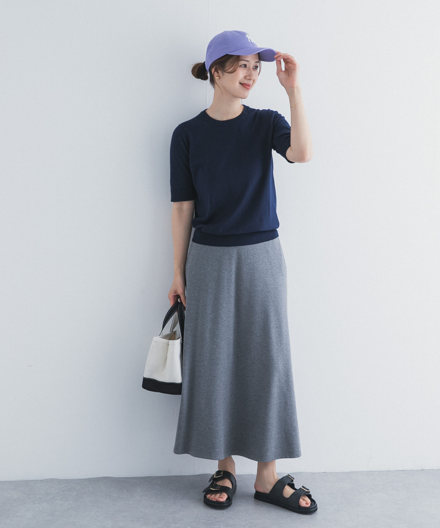 URBAN RESEARCH DOORS「『UR TECH ひやサラクール』コットンハーフスリーブKNIT」|ニット・セーター|