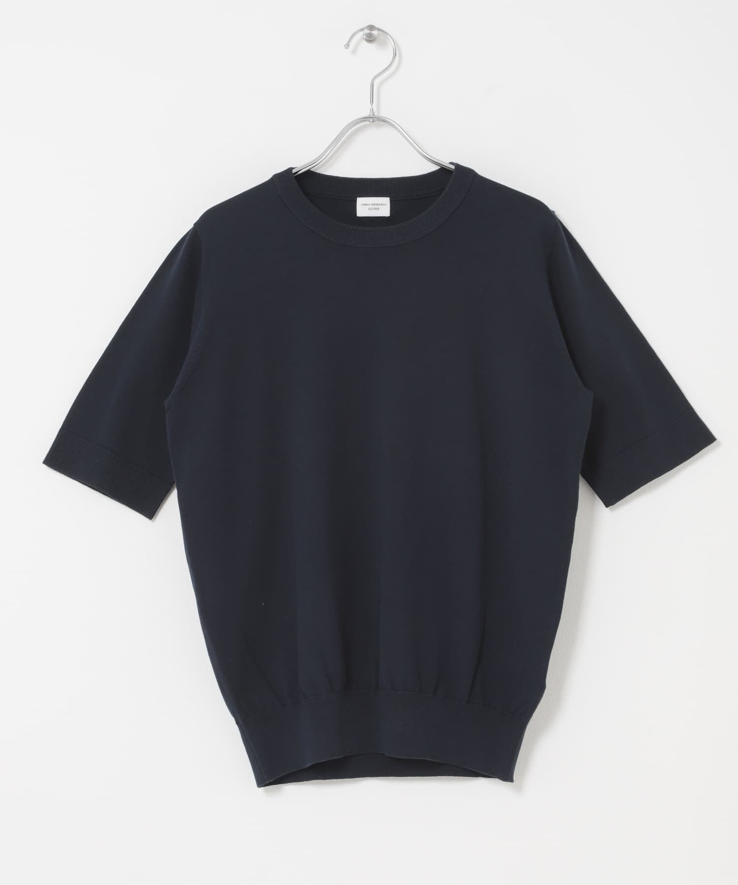 URBAN RESEARCH DOORS「『UR TECH ひやサラクール』コットンハーフスリーブKNIT」|ニット・セーター|