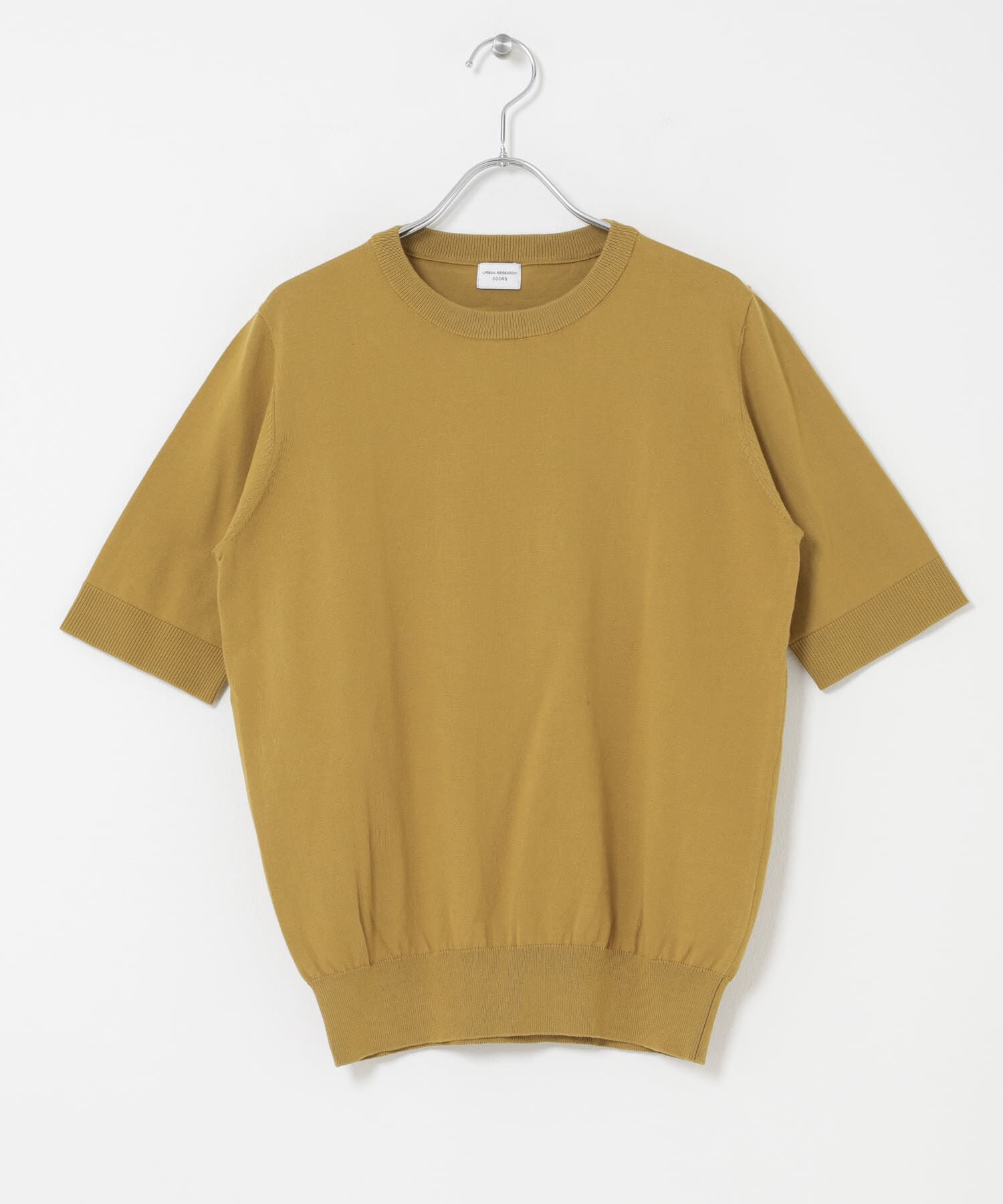 URBAN RESEARCH DOORS「『UR TECH ひやサラクール』コットンハーフスリーブKNIT」|ニット・セーター|