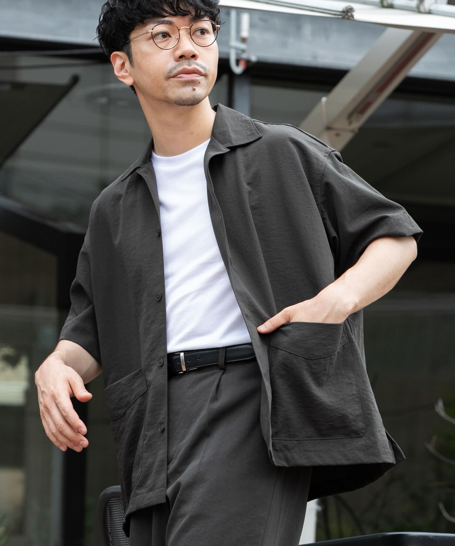 URBAN RESEARCH ROSSO「『ｾｯﾄｱｯﾌﾟ対応』『防ｼﾜ/速乾』ﾄﾞﾗｲｲｰｼﾞｰｼｮｰﾄｽﾘ」|シャツ・ブラウス|
