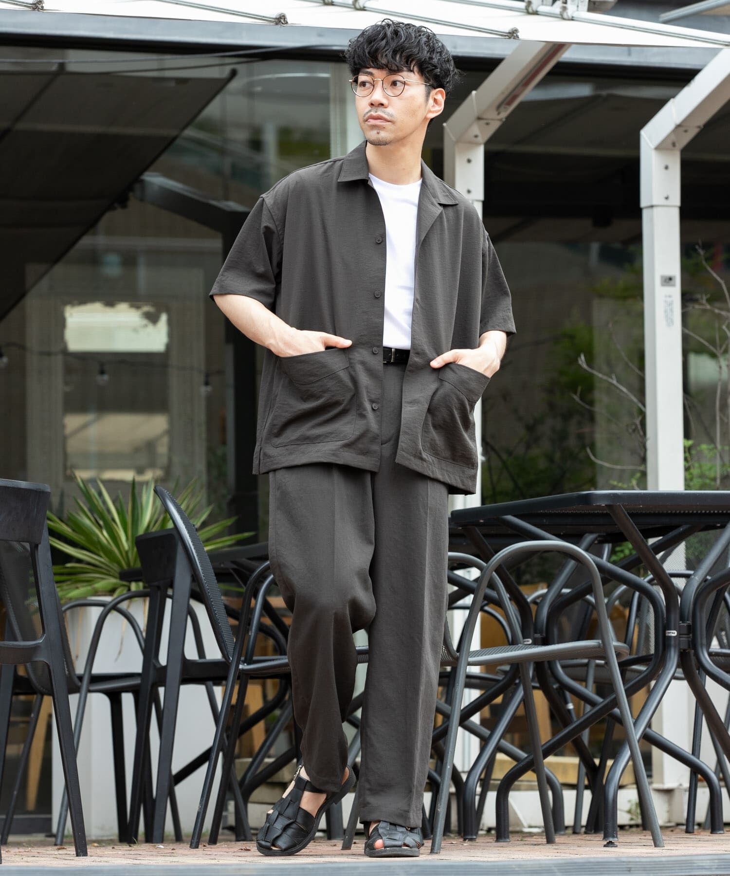 URBAN RESEARCH ROSSO「『ｾｯﾄｱｯﾌﾟ対応』『防ｼﾜ/速乾』ﾄﾞﾗｲｲｰｼﾞｰｼｮｰﾄｽﾘ」|シャツ・ブラウス|