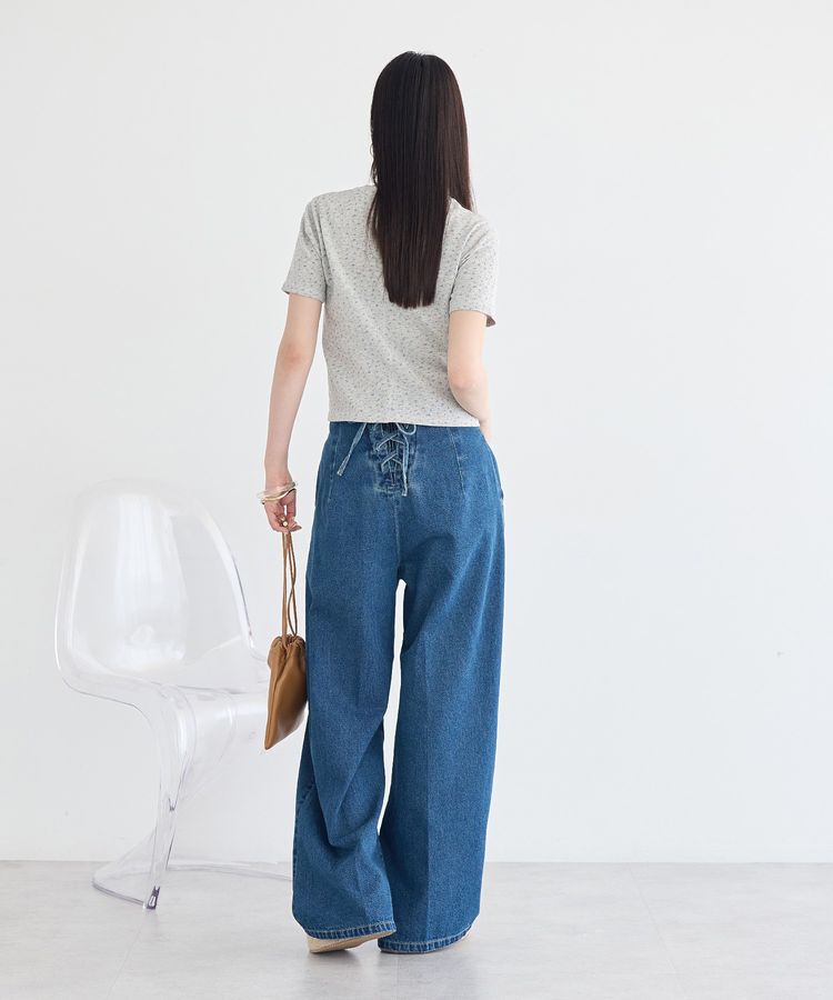 earth music&ecology「アイレットミニ裏毛Tシャツ」|Tシャツ・カットソー|