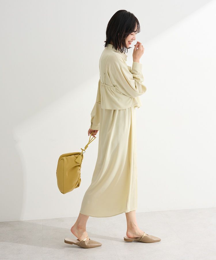 Green Parks「SET2点フリルビスチェ＋シャツワンピース」|ワンピース|