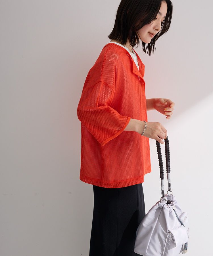 Green Parks「前後2wayコットンメッシュプルオーバー」|Tシャツ・カットソー|