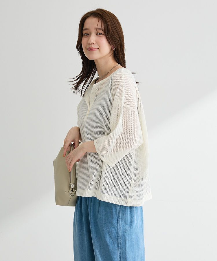 Green Parks「前後2wayコットンメッシュプルオーバー」|Tシャツ・カットソー|