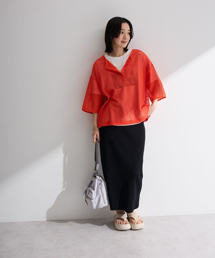 Green Parks「前後2wayコットンメッシュプルオーバー」|Tシャツ・カットソー|