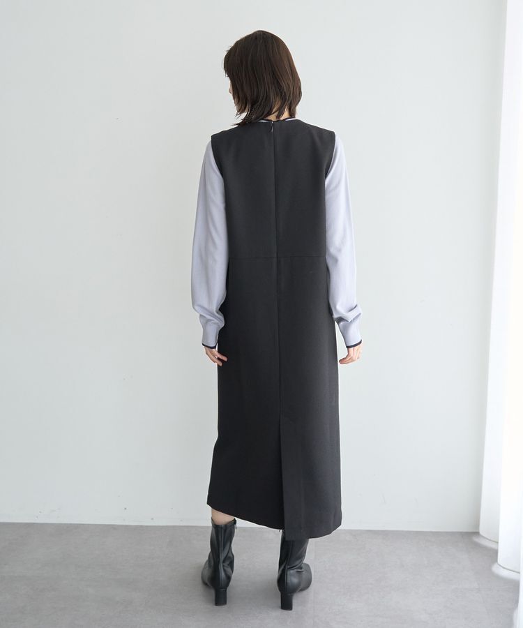 YECCA VECCA「キーネックジャンスカ」|ジャンパースカート|