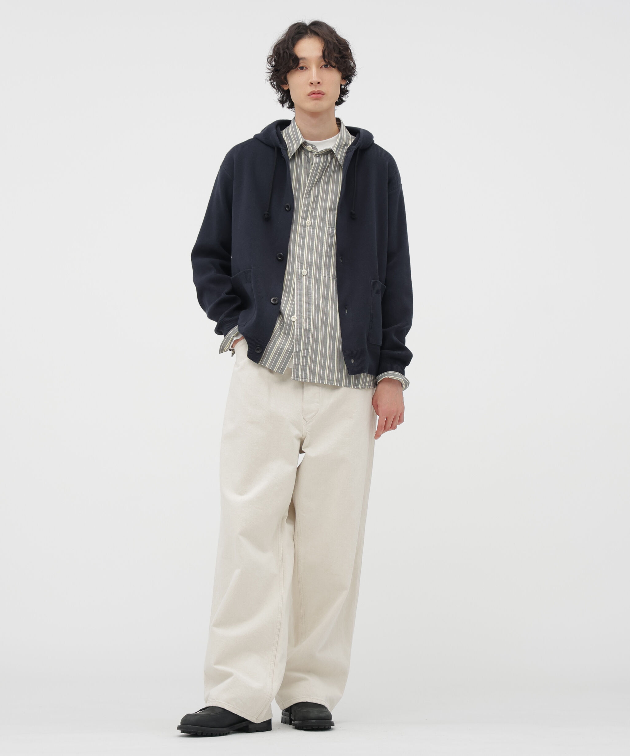 MHL.「PYJAMA STRIPE COTTON SHIRT」|シャツ・ブラウス|