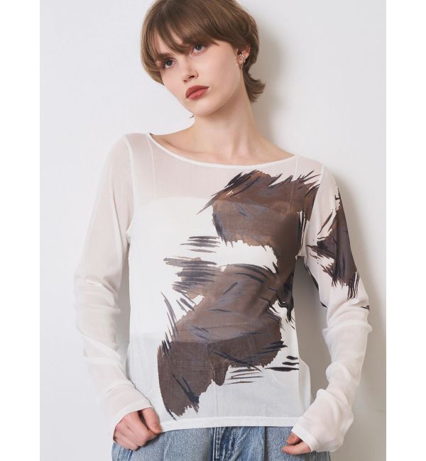 ELENDEEK「BLURRED SHAGGY SKIN CS」|Tシャツ・カットソー|