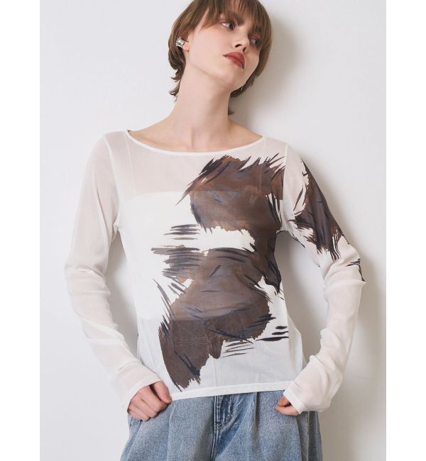 ELENDEEK「BLURRED SHAGGY SKIN CS」|Tシャツ・カットソー|