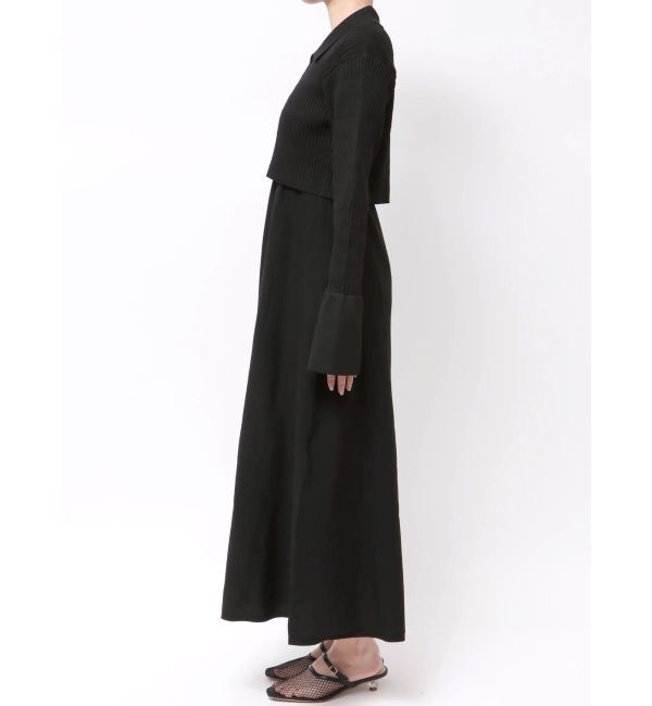 LAGUNAMOON「カラーカーデフォルムニットワンピース」|ワンピース|