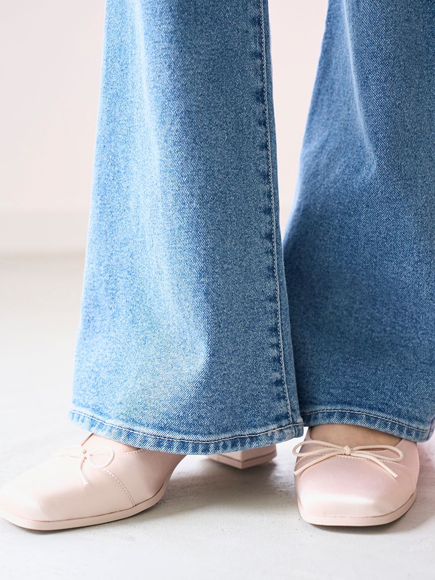 SNIDEL「【STYLE UP PANTS】フレアデニム」|デニム|