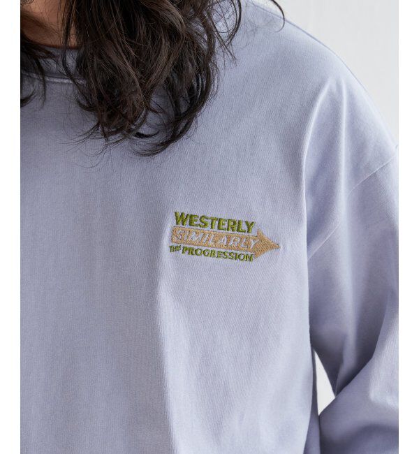 VENCE share style「袖フラワープリントロンT」|Tシャツ・カットソー|