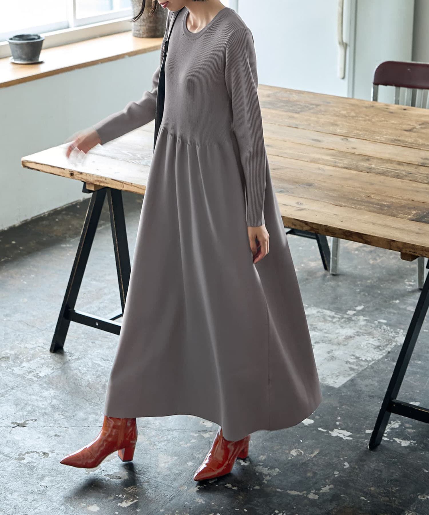 STYLE DELI「スポンディッシュ立体スカートワンピース」|ワンピース|