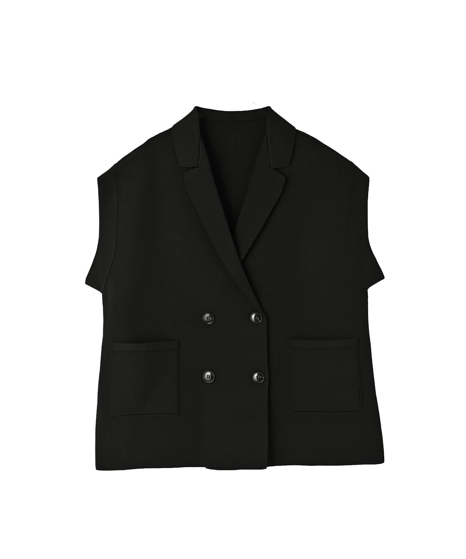 STYLE DELI「【BLK001】オーバーサイズニットジレ」|ベスト・ジレ|