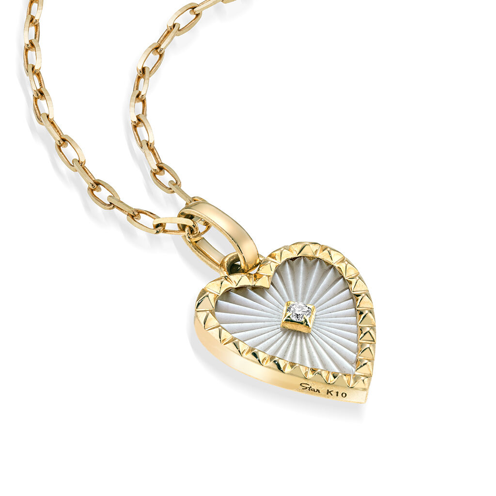 STAR JEWELRY「ETCHED HEART」|ネックレス|