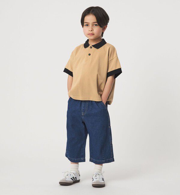 UNITED ARROWS green label relaxing「バイカラー カノコポロシャツ / キッズ  100cm-160cm」|ポロシャツ|