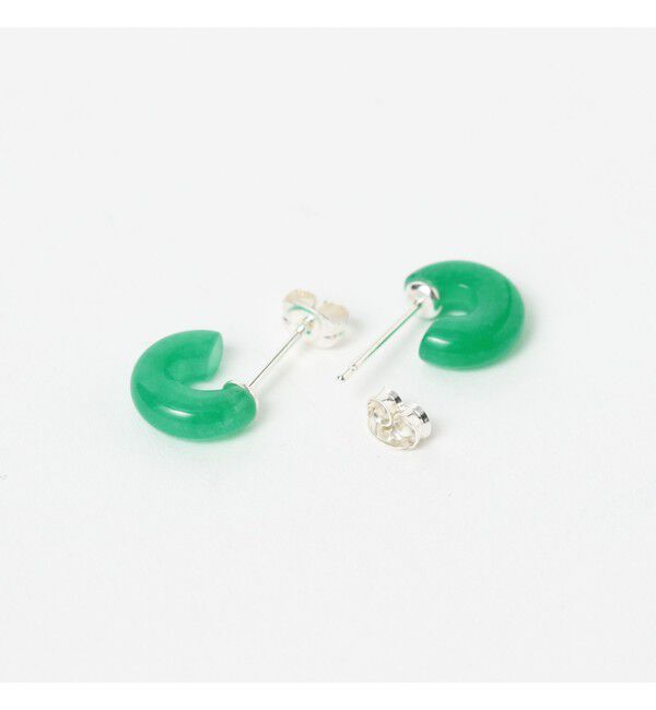 Ray BEAMS 「シルバー カルセドニー ピアス」|ピアス|