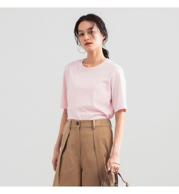 Demi-Luxe BEAMS 「スムース ハーフスリーブ Tシャツ」|Tシャツ・カットソー|