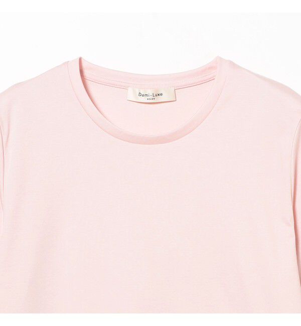 Demi-Luxe BEAMS 「スムース ハーフスリーブ Tシャツ」|Tシャツ・カットソー|