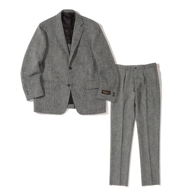 SHIPS「Southwick: HarrisTweed 1タック IVY トラウザーズ」|スラックス|