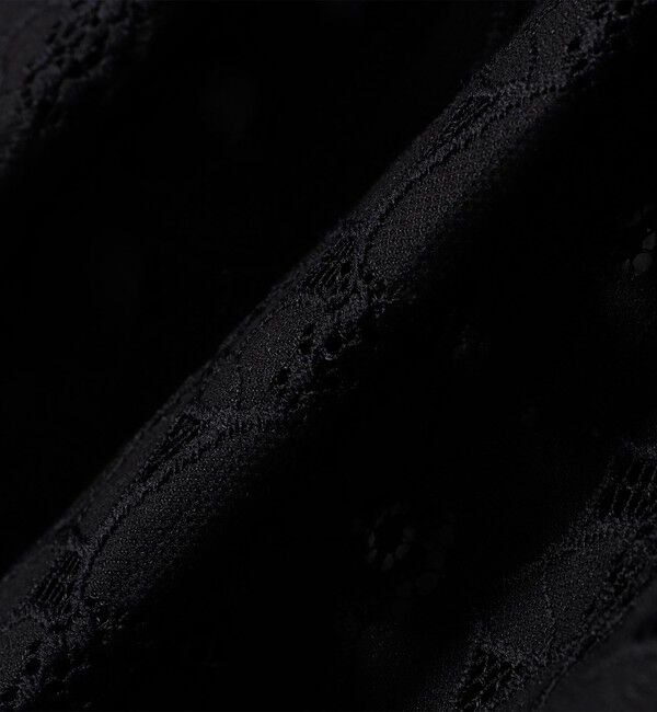 quaranciel「quaranciel:〈手洗い可能〉フラワー レース ランダム タック スカート」|スカート|