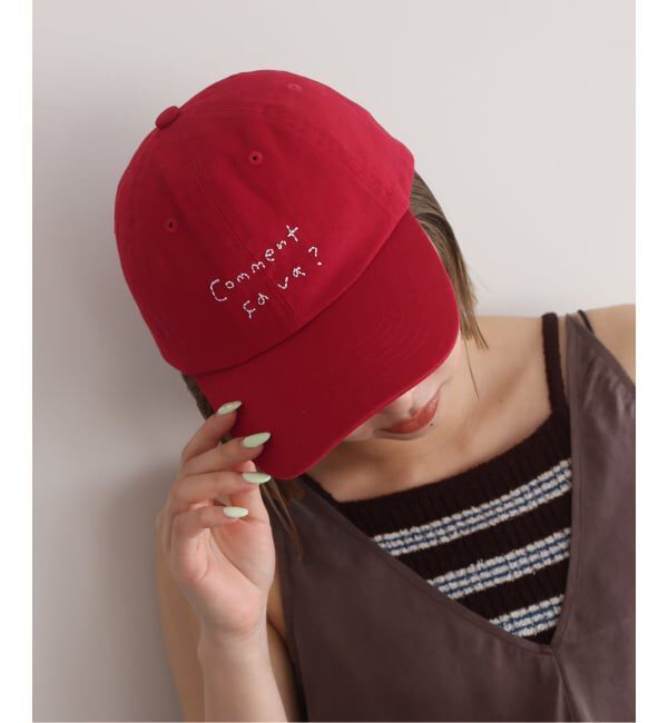 SLOBE IENA「Lundi SLOBE別注 ロゴCAP」|キャップ・キャスケット|