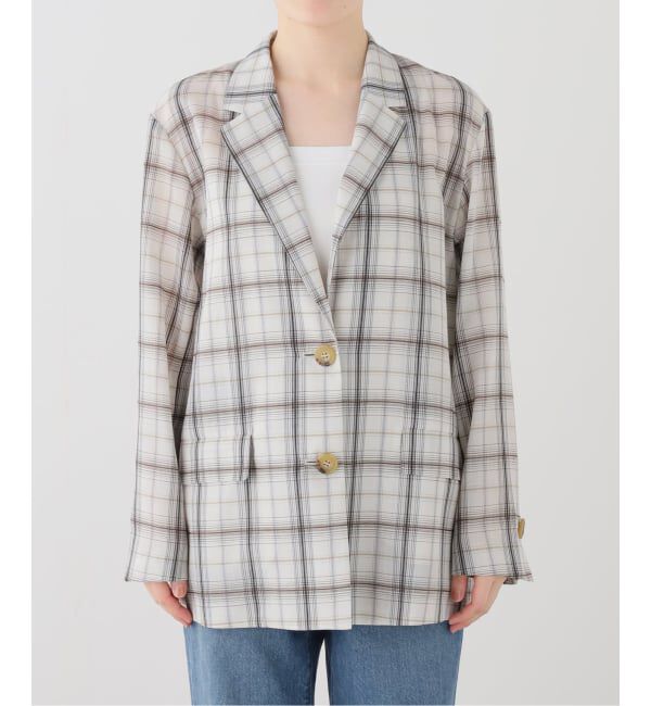 Spick and Span「《セットアップ可》チェックジャケット」|テーラードジャケット|