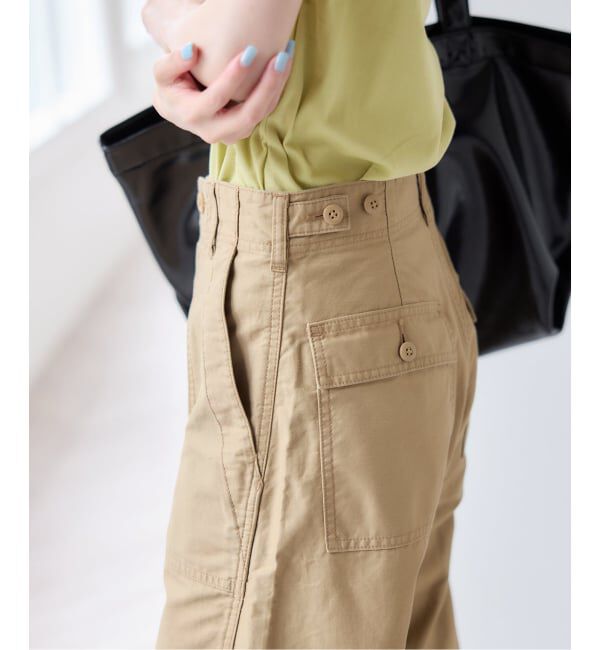 U by SPICK&SPAN「《予約》バレルレッグルーズベイカーパンツ」|カーゴ|