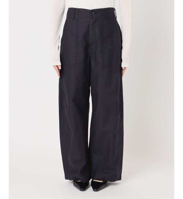U by SPICK&SPAN「《予約》バレルレッグルーズベイカーパンツ」|カーゴ|