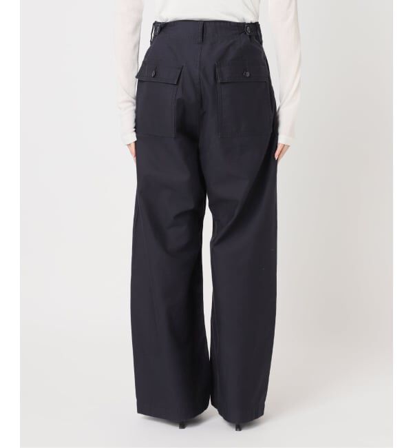 U by SPICK&SPAN「《予約》バレルレッグルーズベイカーパンツ」|カーゴ|