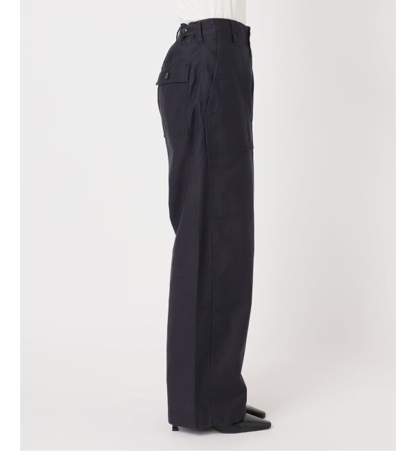 U by SPICK&SPAN「《予約》バレルレッグルーズベイカーパンツ」|カーゴ|