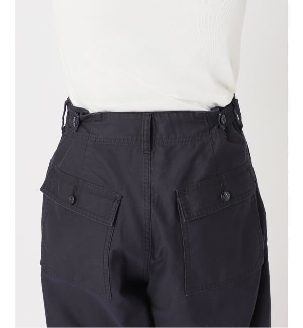 U by SPICK&SPAN「《予約》バレルレッグルーズベイカーパンツ」|カーゴ|