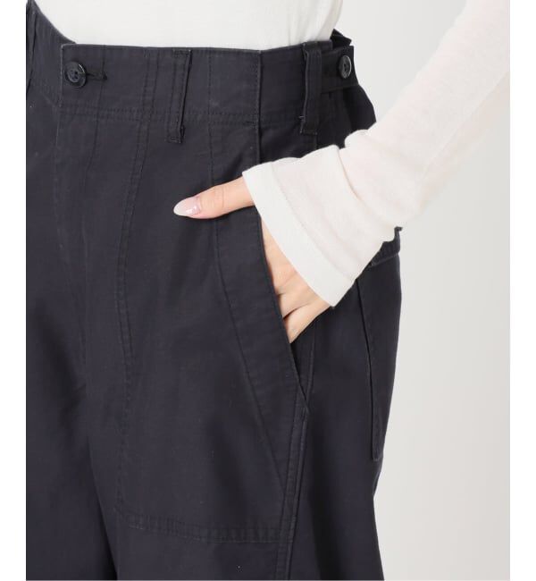 U by SPICK&SPAN「《予約》バレルレッグルーズベイカーパンツ」|カーゴ|