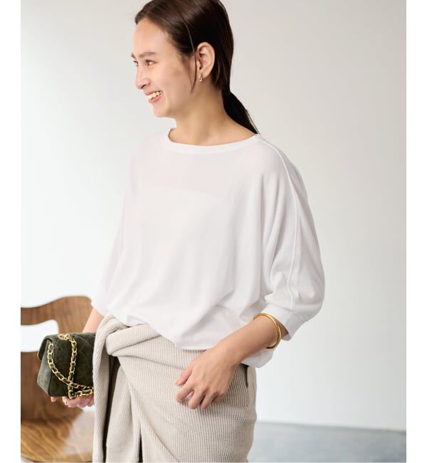 FRAMeWORK「≪予約≫シアー裏毛ドレーププルオーバー」|Tシャツ・カットソー|