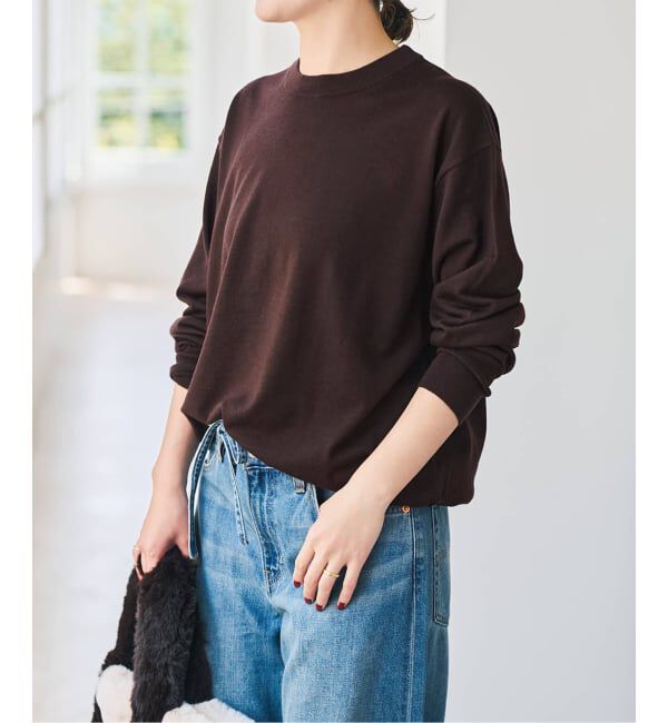 Spick and Span「《新色有り / 追加予約》18G クルーネックプルオーバー」|ニット・セーター|