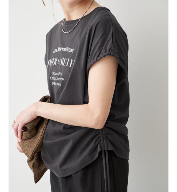 Spick and Span「《別注 / 予約》La Hutte / ラ ユット ギャザーTOP*2WAY」|Tシャツ・カットソー|