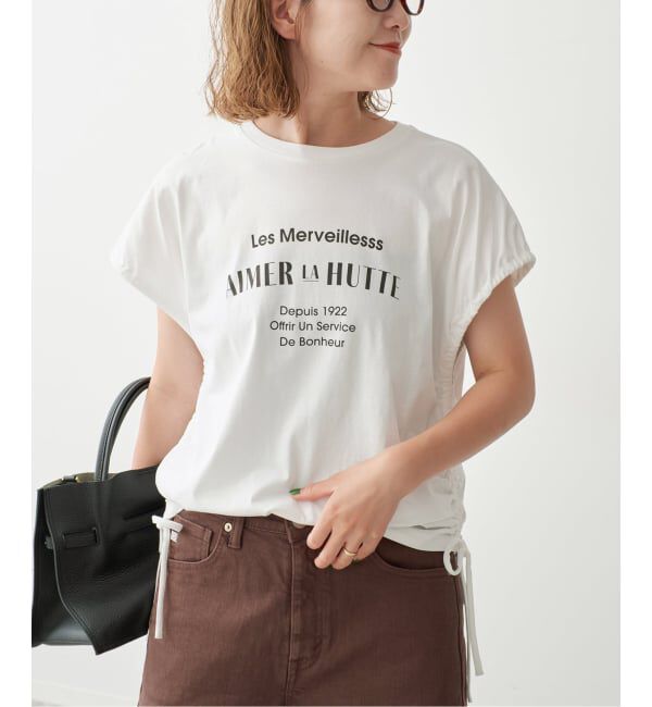 Spick and Span「《別注 / 予約》La Hutte / ラ ユット ギャザーTOP*2WAY」|Tシャツ・カットソー|